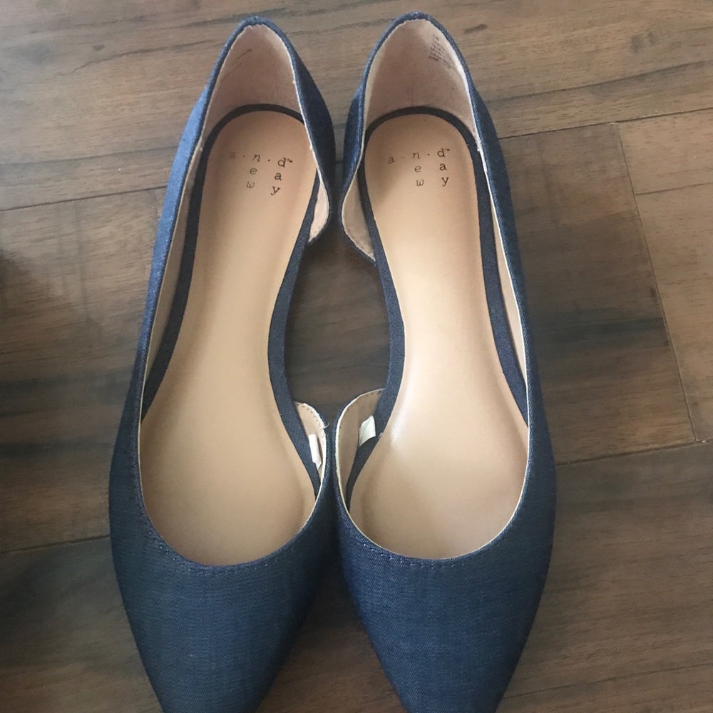 Denim Blue flats
